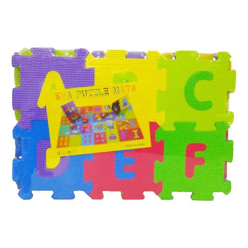 Pisos Goma Eva Antigolpes Encastrables Letras 36pcs