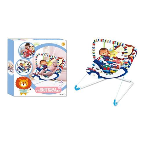 Silla Mecedora Animales Azul Con Sonido Y Vibración