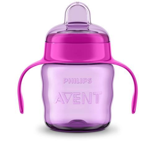 Vaso Avent Easy Sip Con Tetina Blanda Y Asas 6+ Meses 200ml