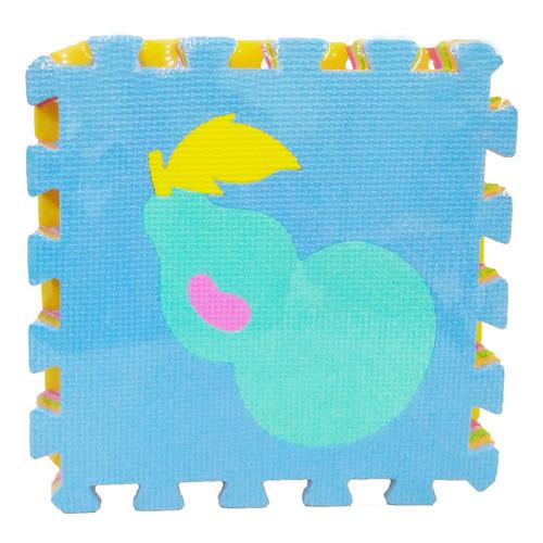 Pisos Goma Eva Antigolpes Encastrables Vegetales 9pcs