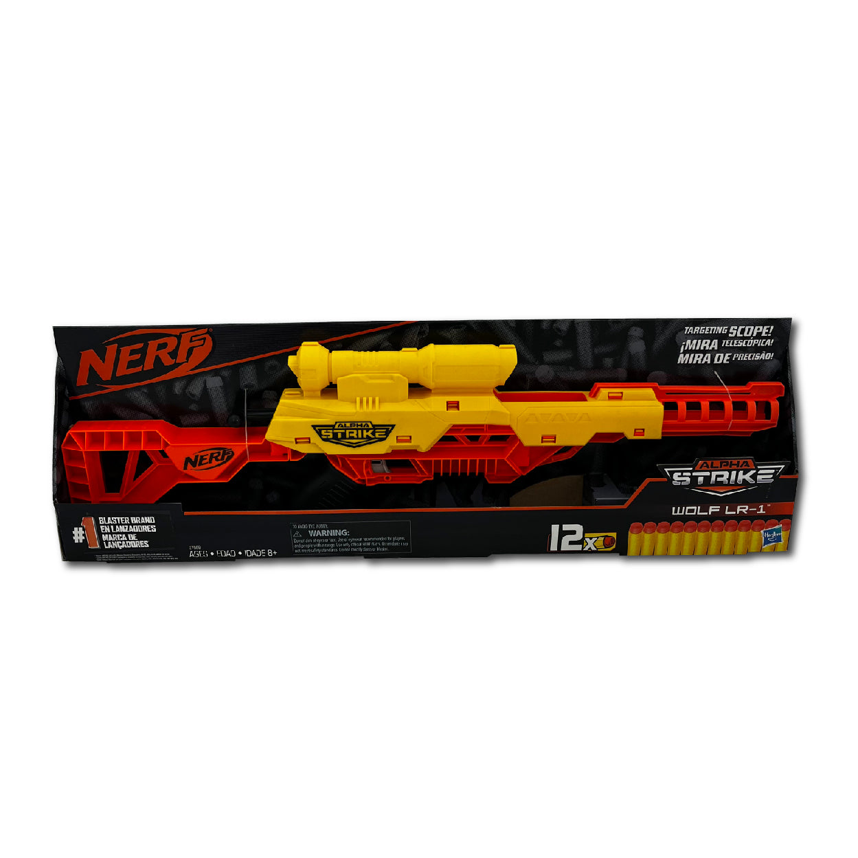 Pistola Hasbro Nerf Alphastrike Wolf 12 Dardos - Main Image