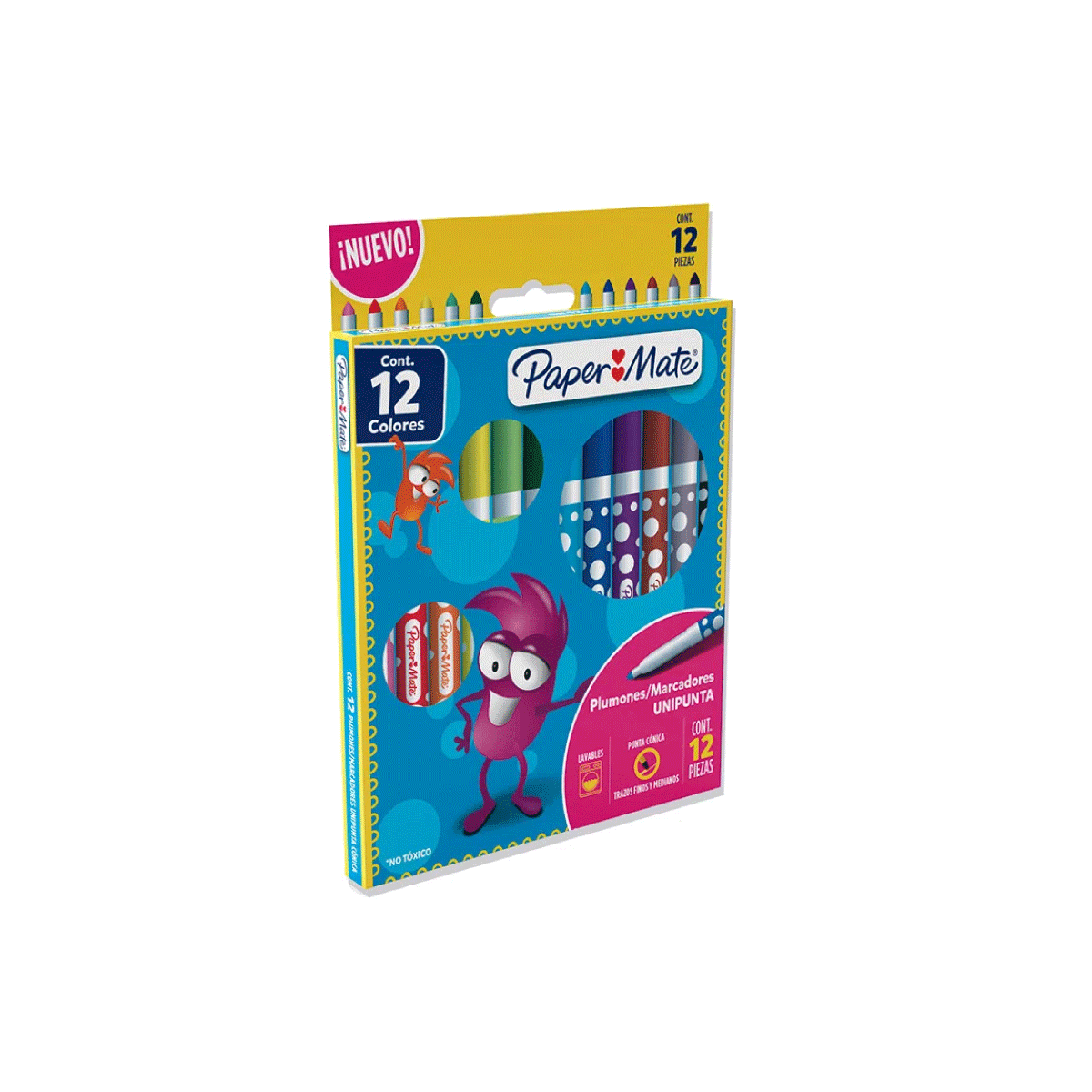 Marcadores Paper Mate x12