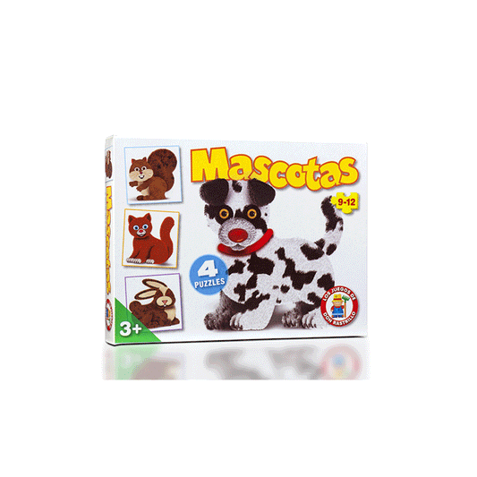 Rompecabezas Mascotas 4 en 1 Ruibal