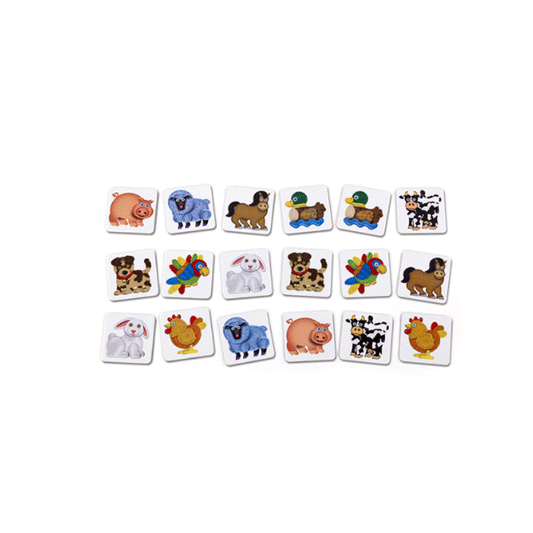 Juego de Mesa Memotest De La Granja Ruibal