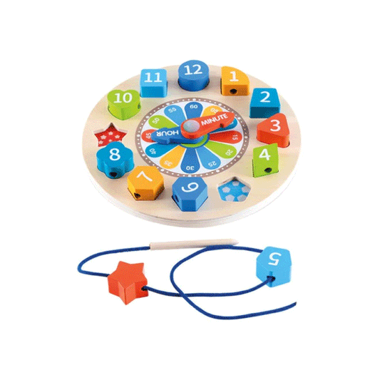 Reloj Clasificador Con Encastre Madera