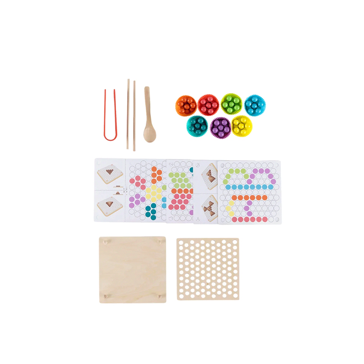 Juego Acomoda Las Perlas Madera