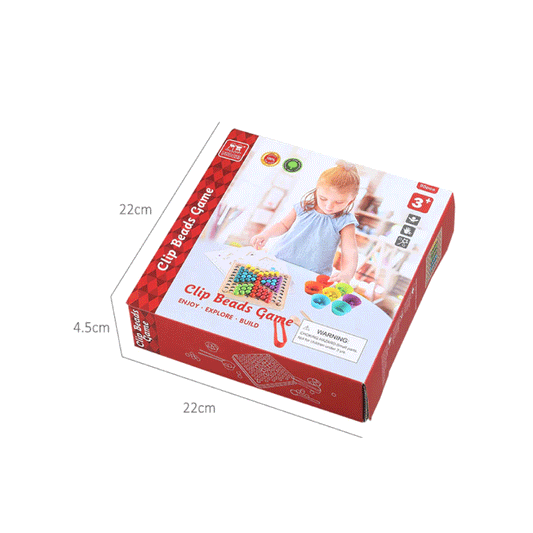 Juego Acomoda Las Perlas Madera