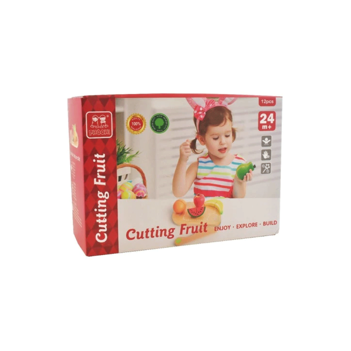 Juego De Frutas Con Abrojo Madera