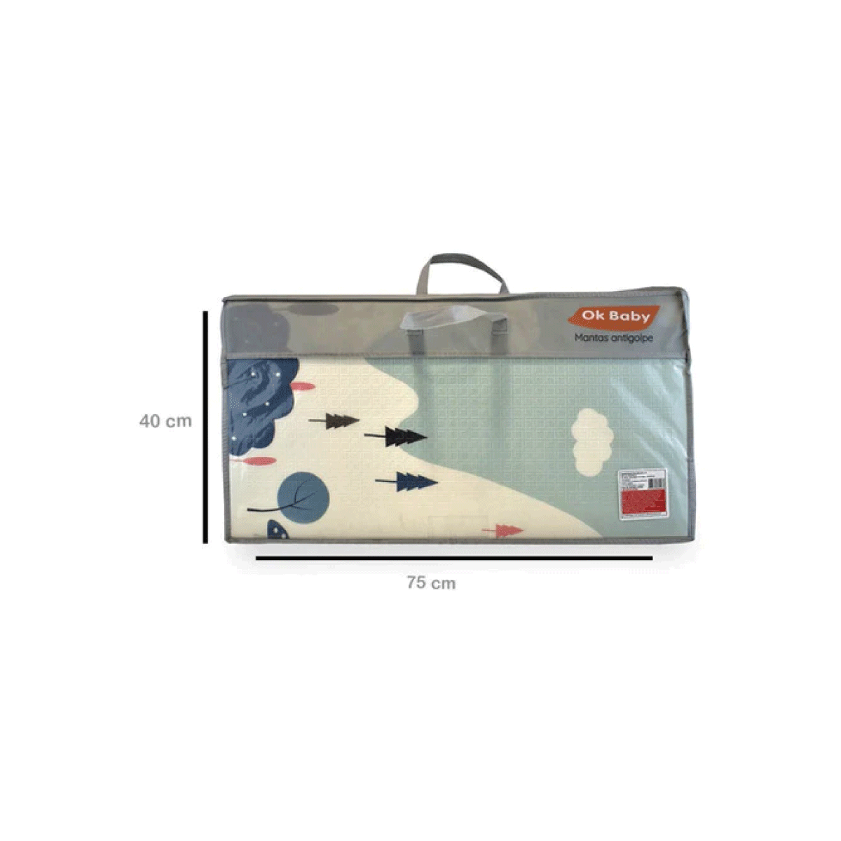 Manta Antigolpe Plegable Grande Con Bolso Para Llevar