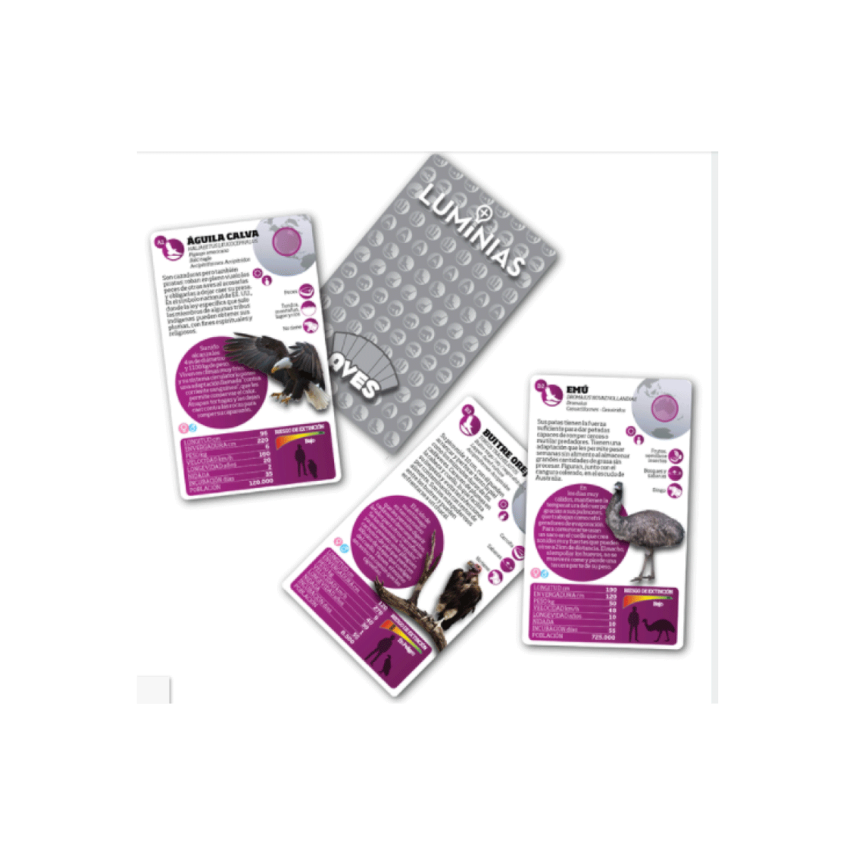 Aves - Juego de Cartas Enciclopédico Luminias