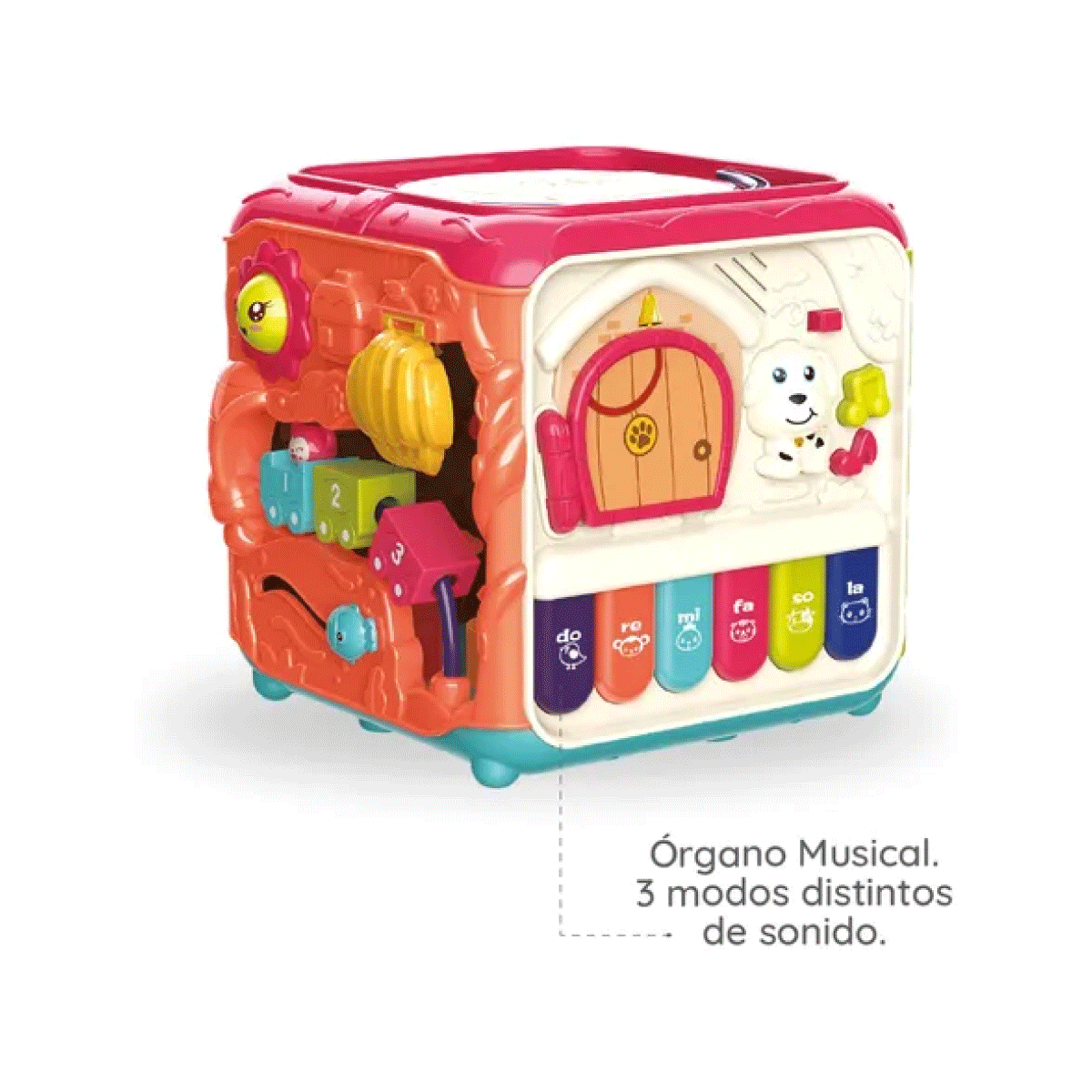 Cubo Didactico Con Actividades Para Bebe Luz Sonido Ok Baby