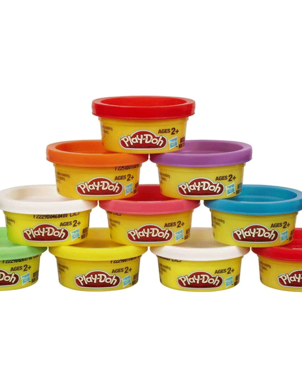 Juego De Masa Mini Potes x 10 En Tubo Play Doh