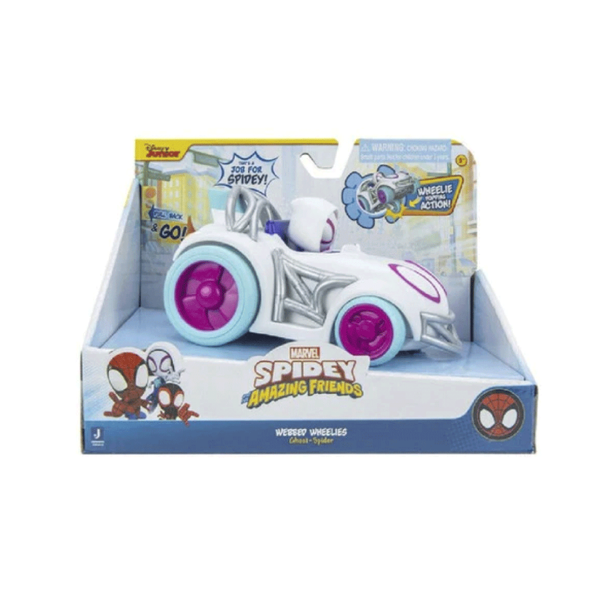 Vehiculo Pull Back Spidey Y Sus Sorprendentes Amigos