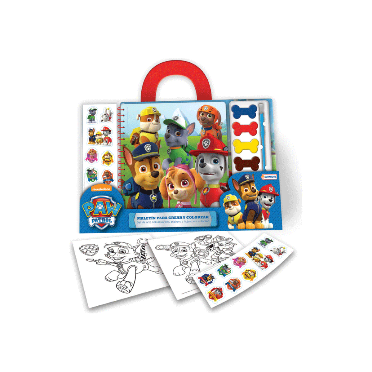 Set De Arte Con Acuarelas Paw Patrol Tapimovil