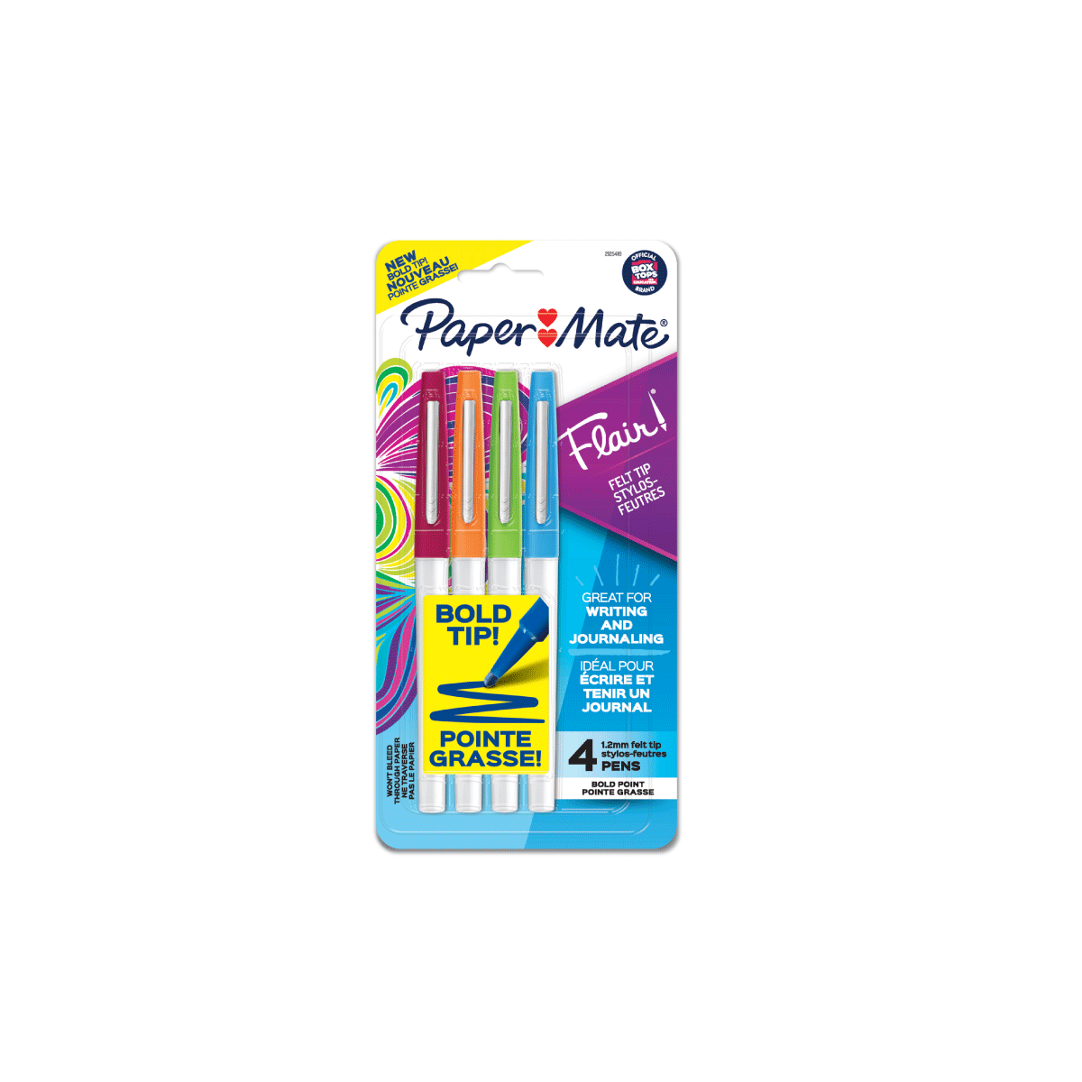 Marcador Paper Mate Flair Bold Blister X4 Colores Surtidos