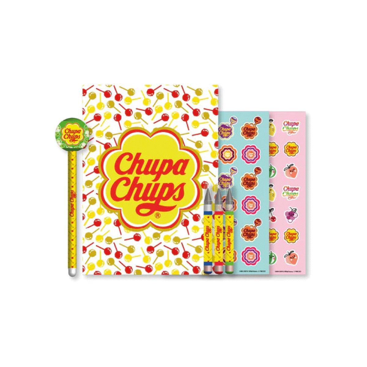 Chupa Chups Set Perfumado Con Cuaderno