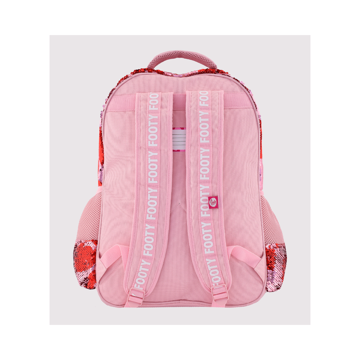 Mochila Espalda 18p Corazon Luz Led Lentejuelas Footy