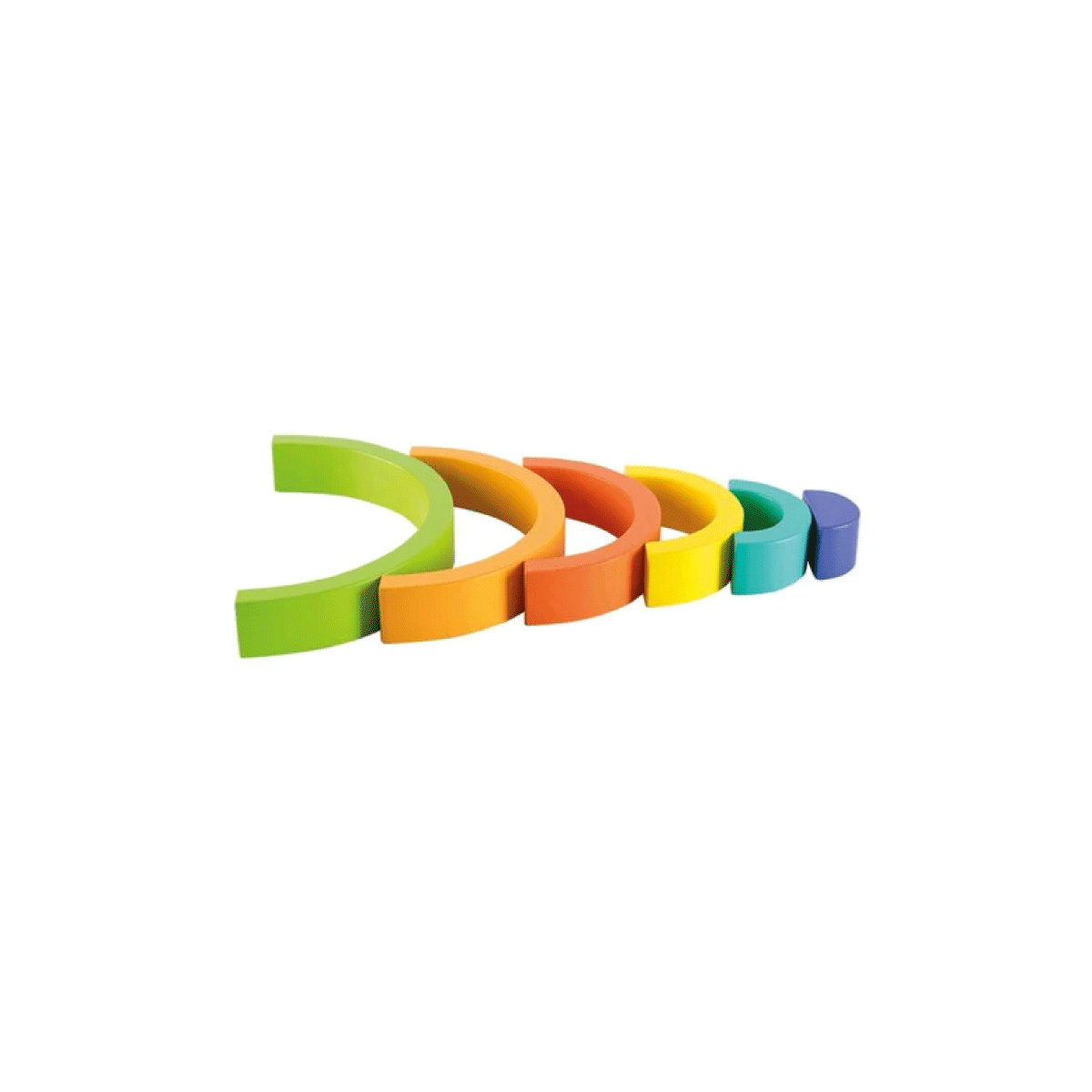 Juego Encastable De Madera Arcoiris