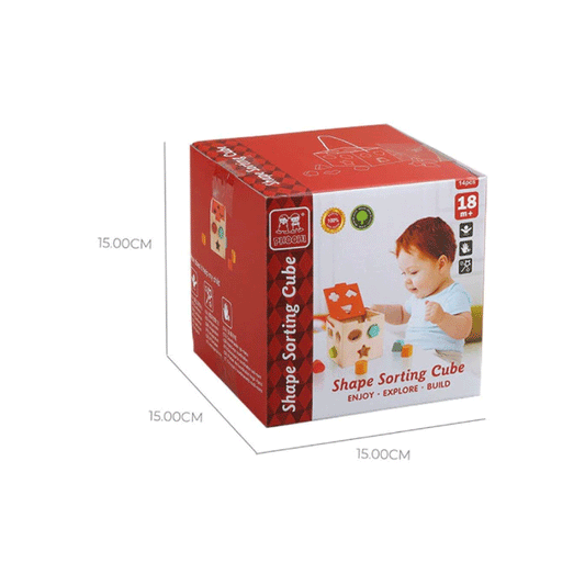 Cubo De Encastre Formas Madera