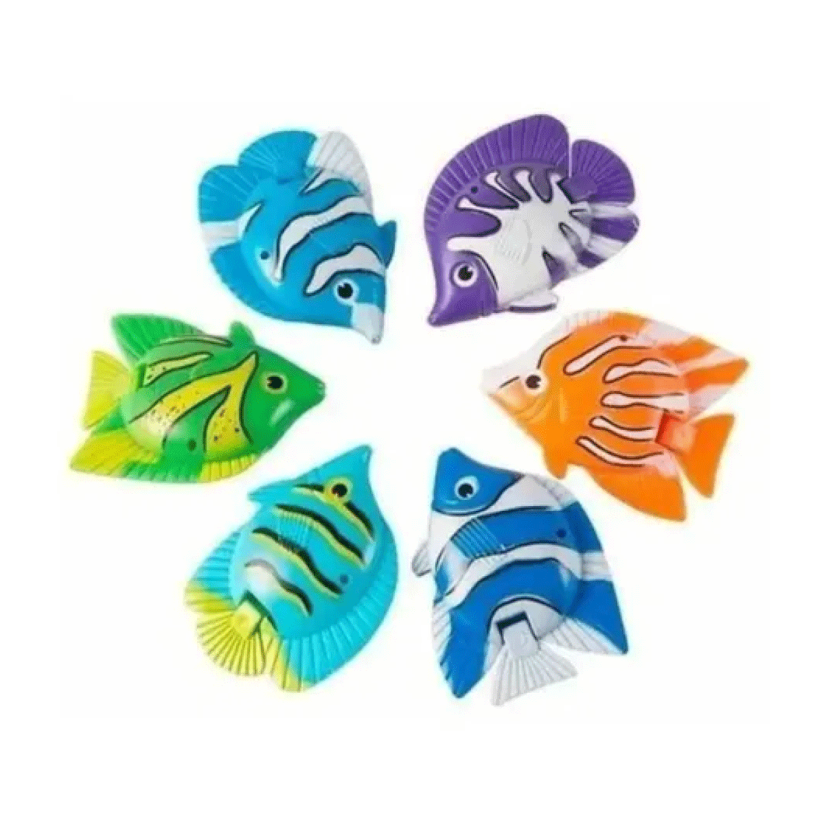 Juego De Agua Set De Pesca Con 6 Peces Y Red