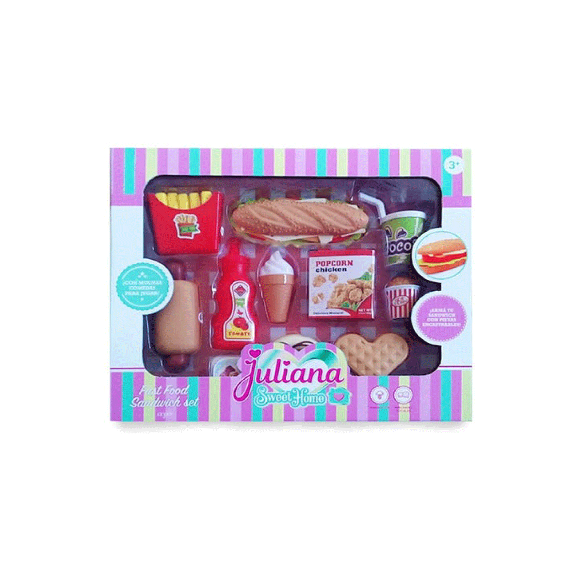 Set Fast Food Sandwich Juliana Sweet Home