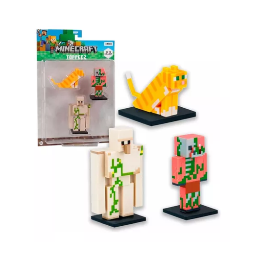 Figura Coleccionable X3 Minecraft Caffaro
