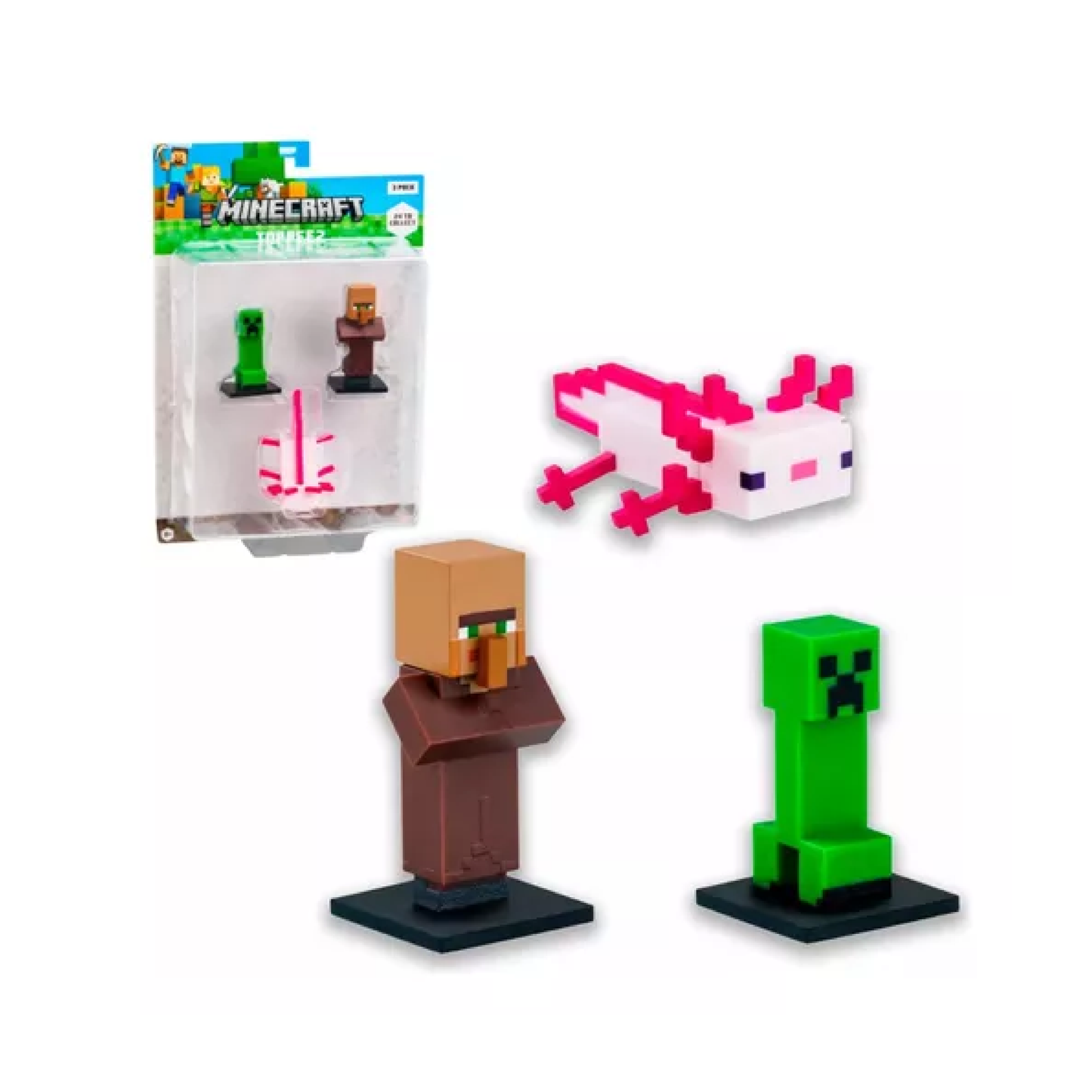 Figura Coleccionable X3 Minecraft Caffaro