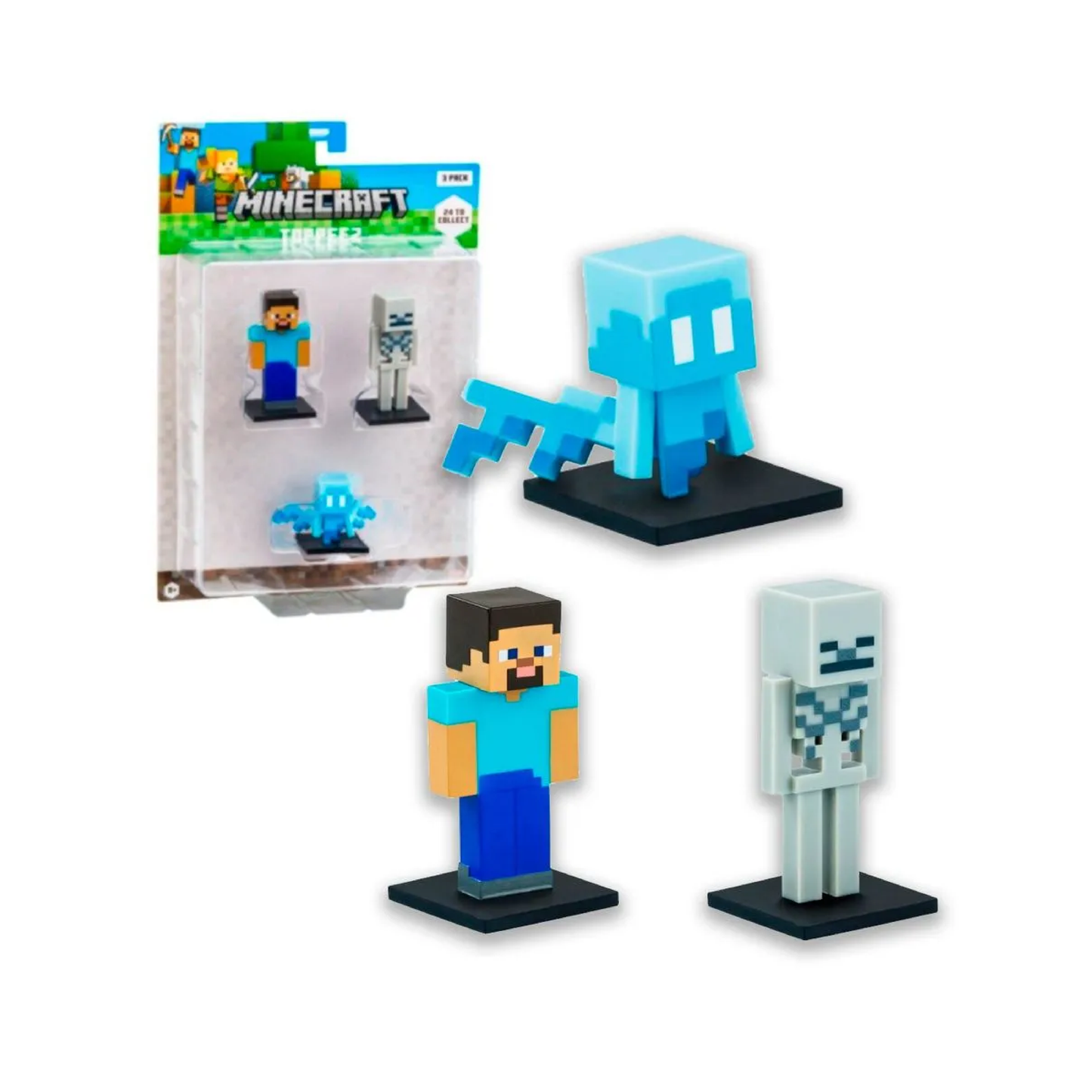 Figura Coleccionable X3 Minecraft Caffaro