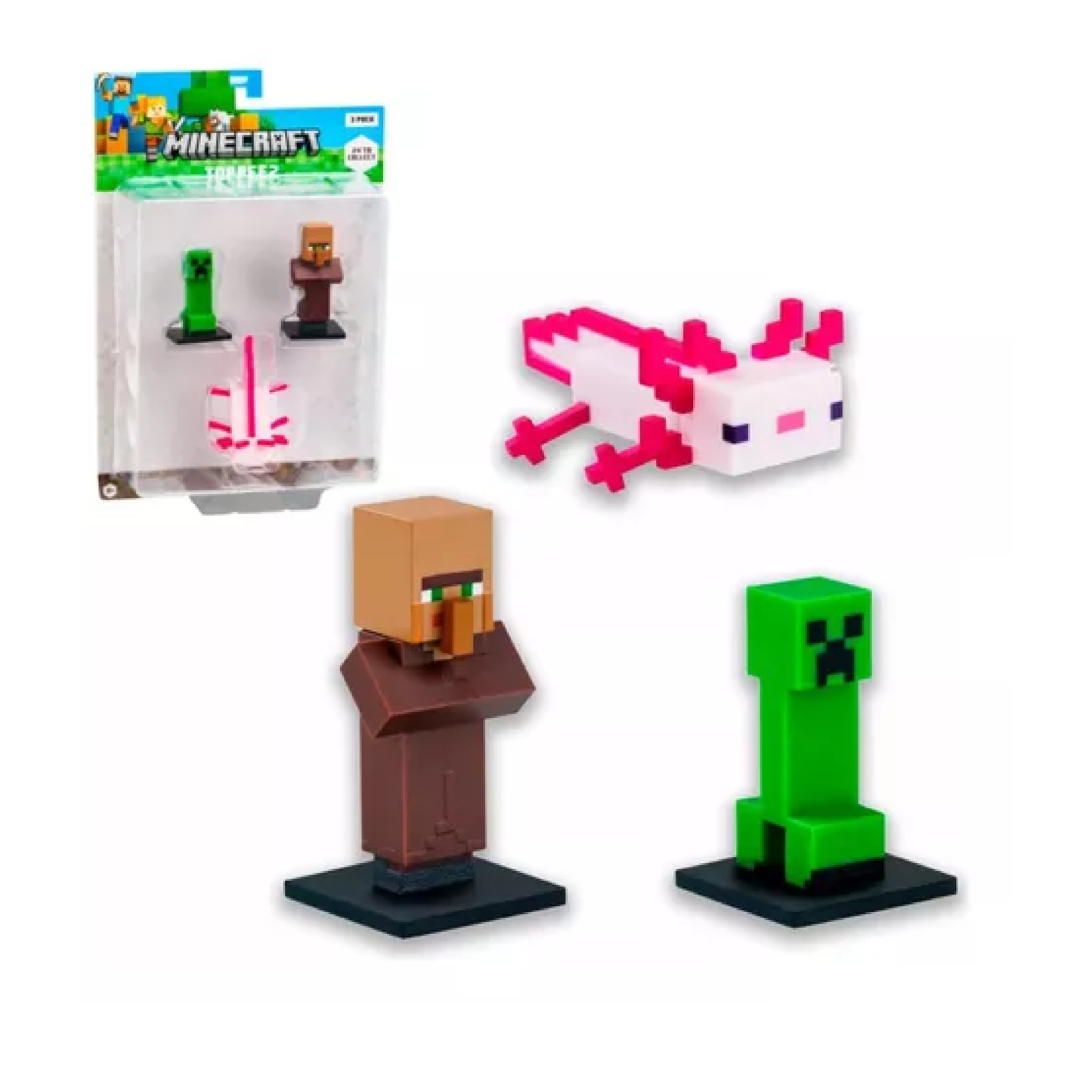 Figura Coleccionable X3 Minecraft Caffaro