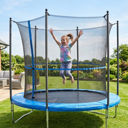 Cama Elástica Outdoors 243 cm con Red de Seguridad y Escalera