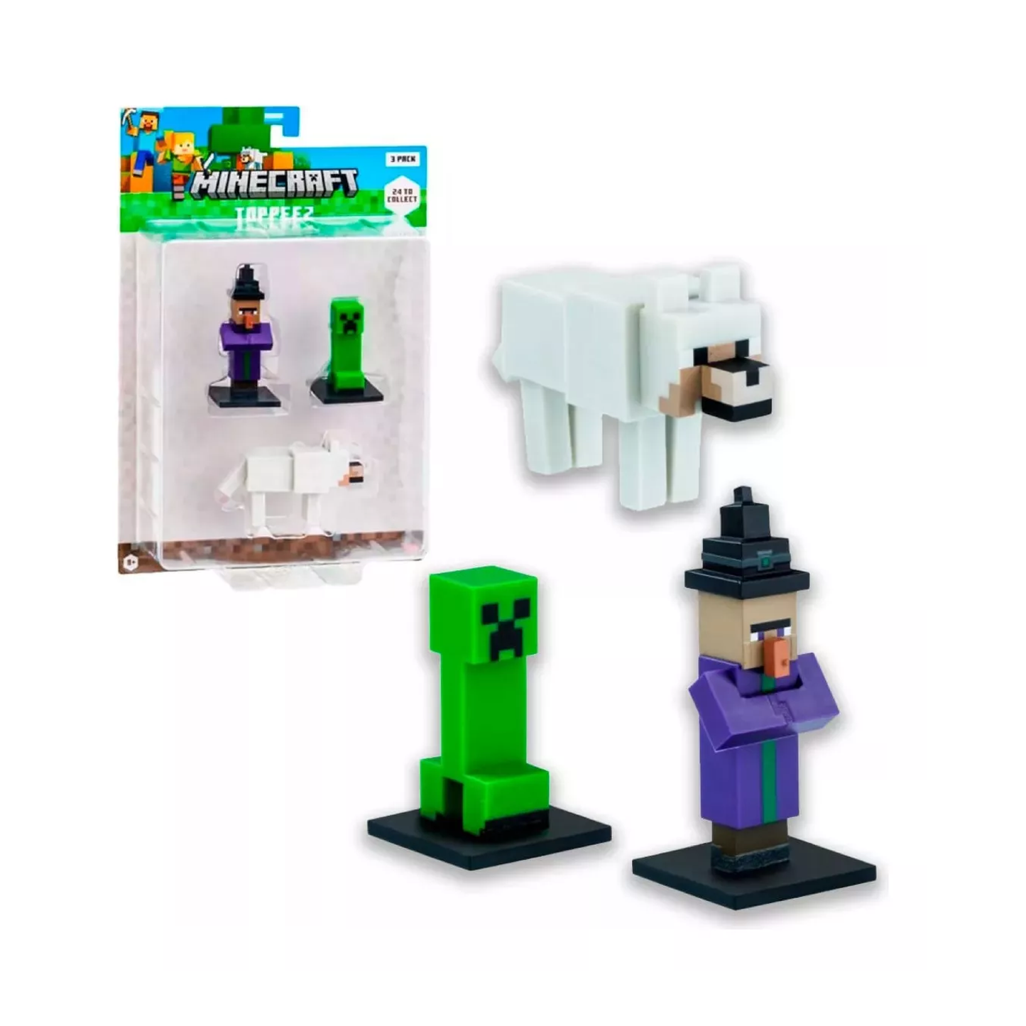 Figura Coleccionable X3 Minecraft Caffaro