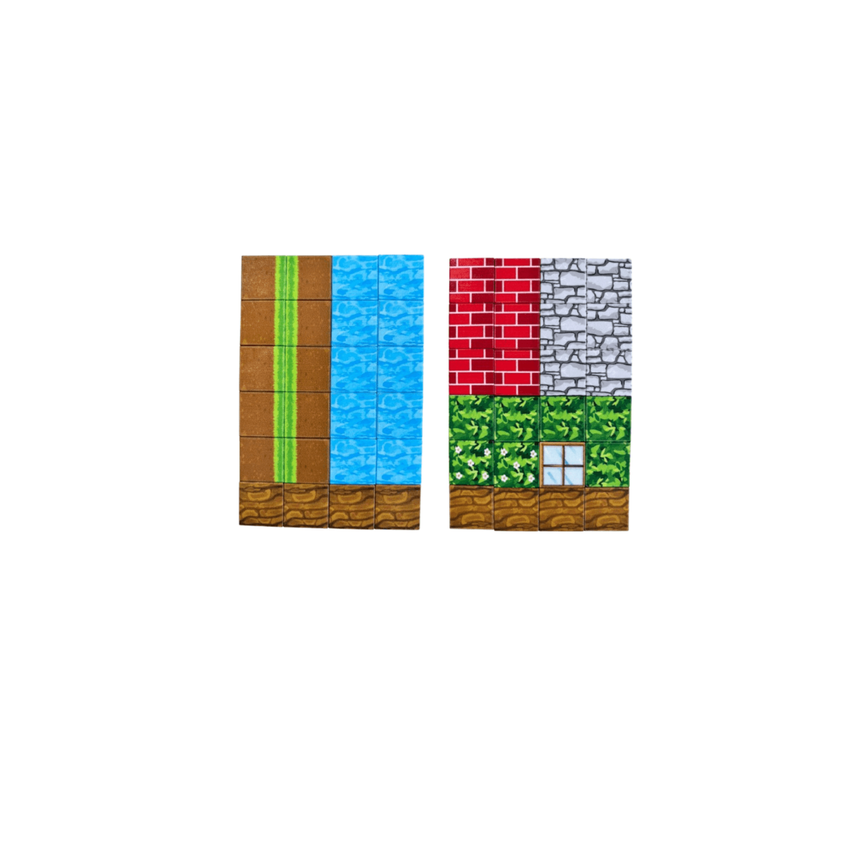 Set de Cubos Magnéticos Cabaña Junto Al Rio