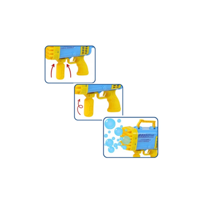 Bazooka de Burbujas con 45 Huecos Gris