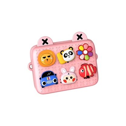 Bolso Bandolera de EVA con Pines Rosa