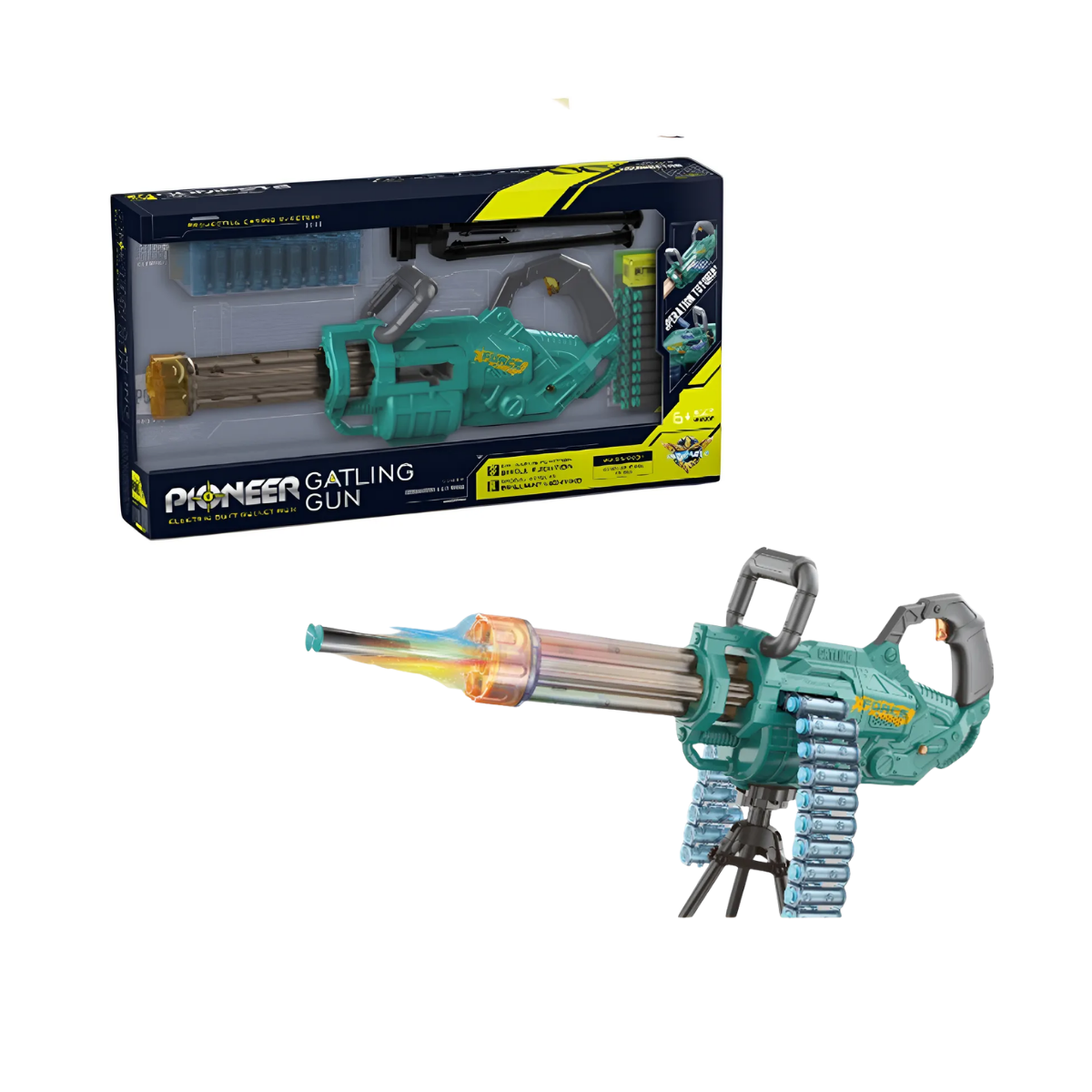 Mini Gatling Automática a Batería de Dardos EVA 860A