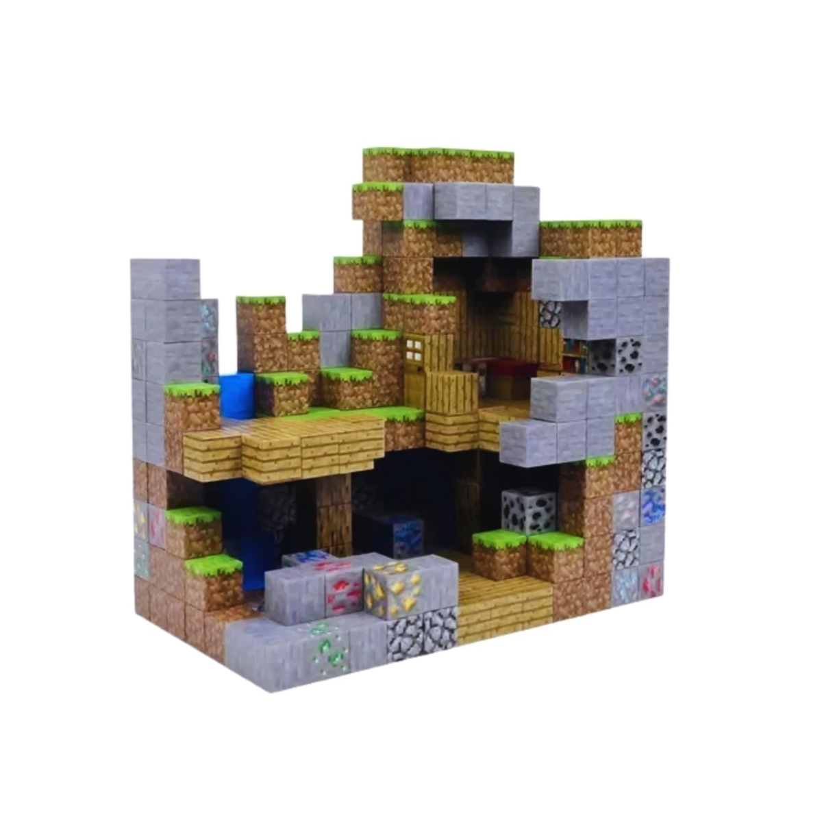 Set de Cubos Magnéticos Exploracion Mina Abandonada