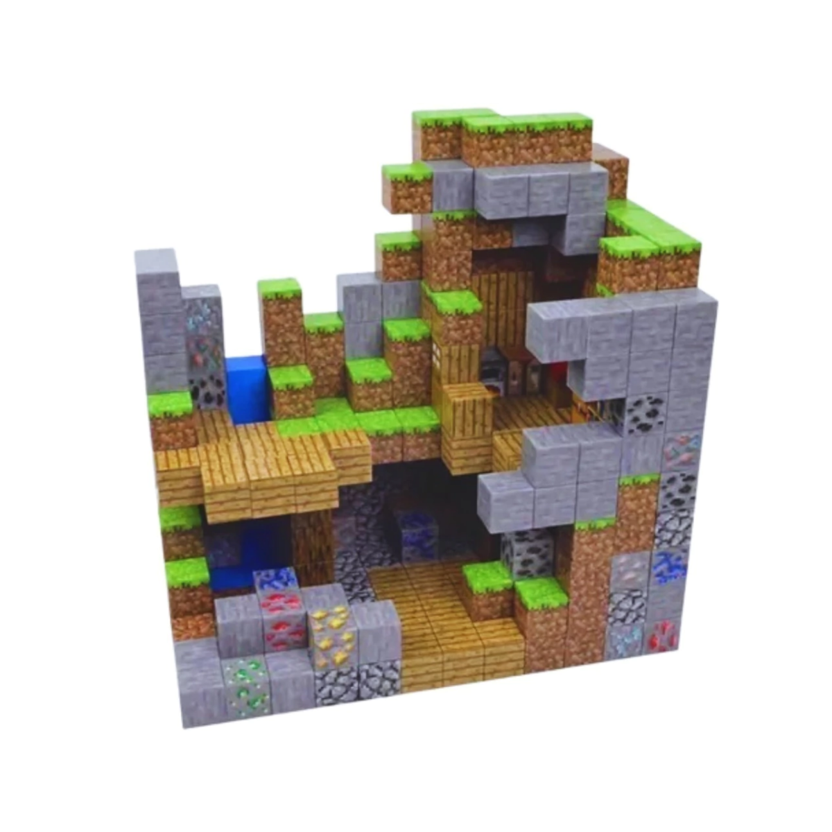 Set de Cubos Magnéticos Exploracion Mina Abandonada