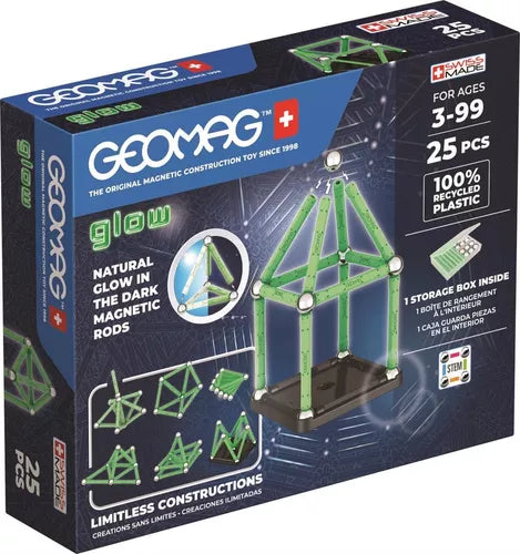 Juego De Mesa Geomag Glow 25 Piezas