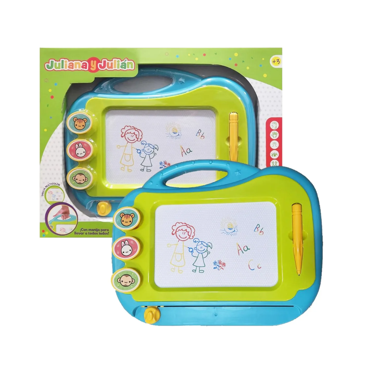 Juliana Y Julián Pizarra Mágica Con Imanes