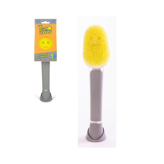 Dish Daddy Silver - Esponja con Dispenser de Detergente