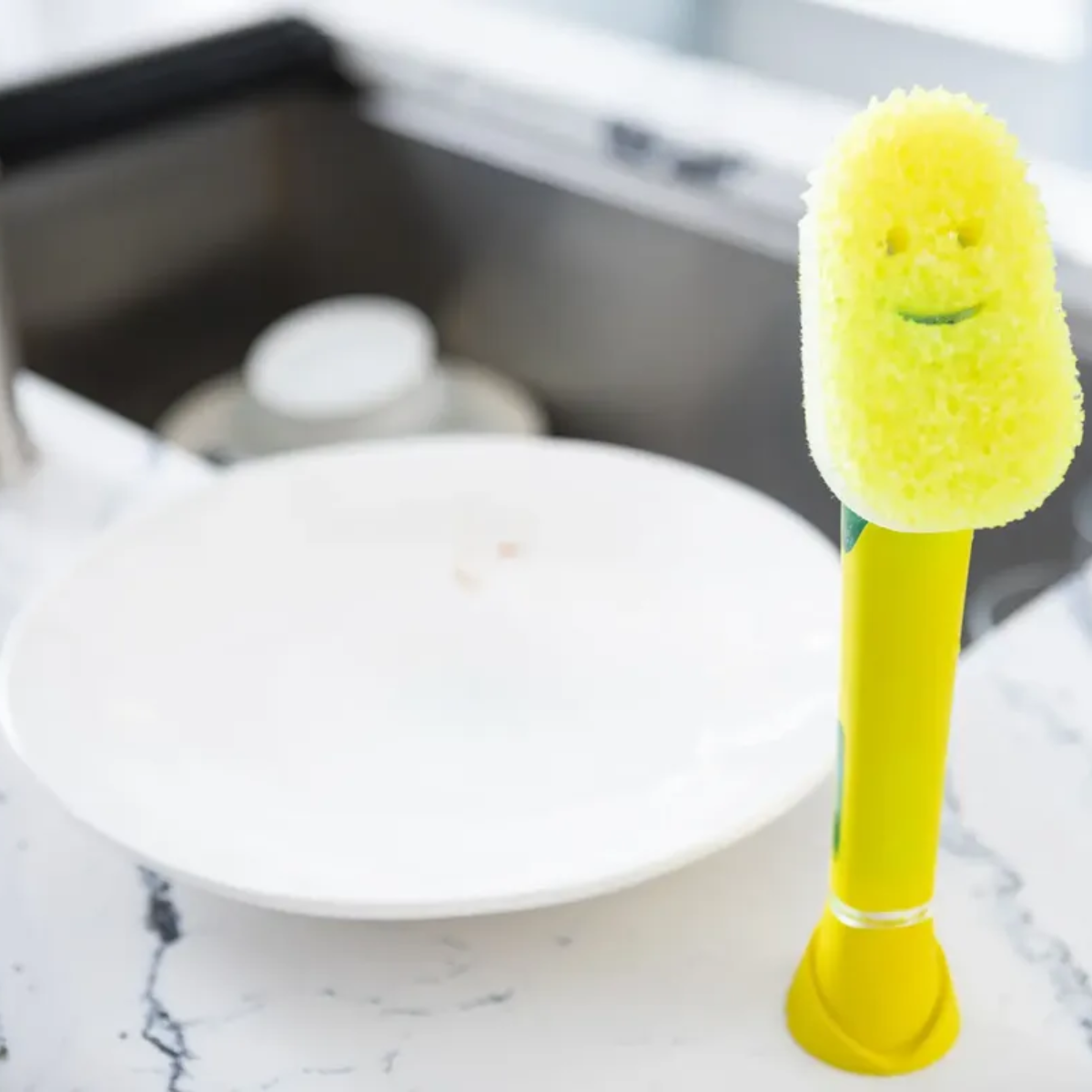 Dish Daddy Silver - Esponja con Dispenser de Detergente