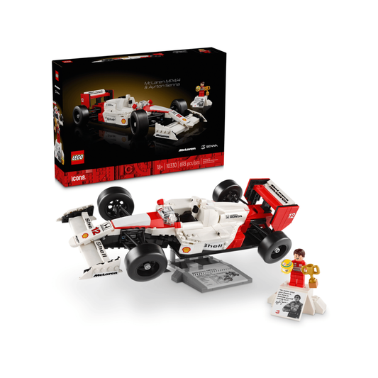 LEGO® Icons™ McLaren MP4/4 y Ayrton Senna