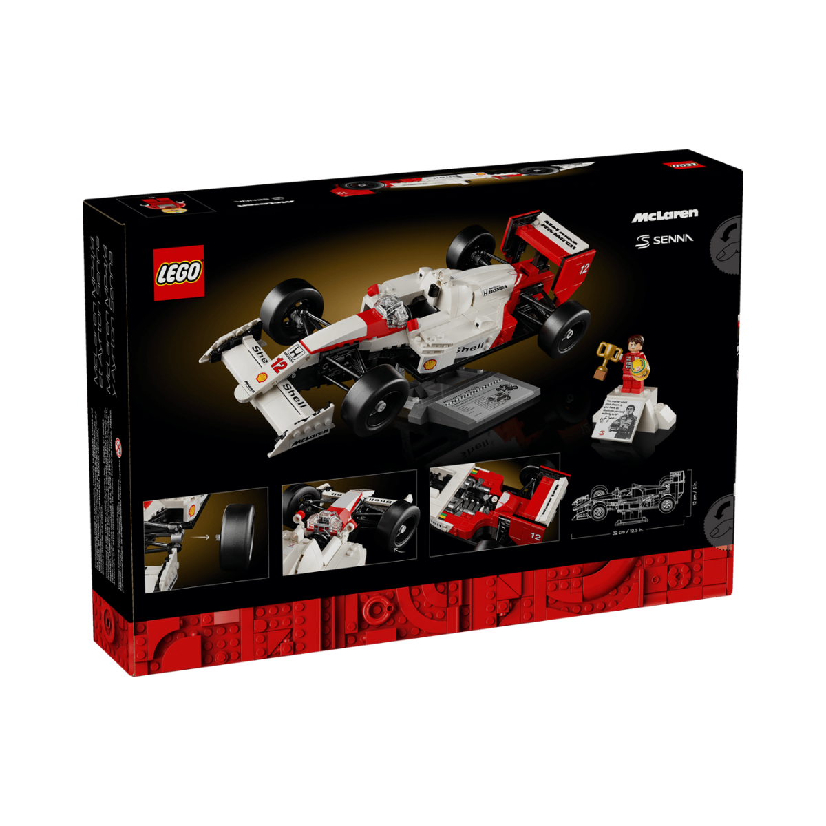 LEGO® Icons™ McLaren MP4/4 y Ayrton Senna