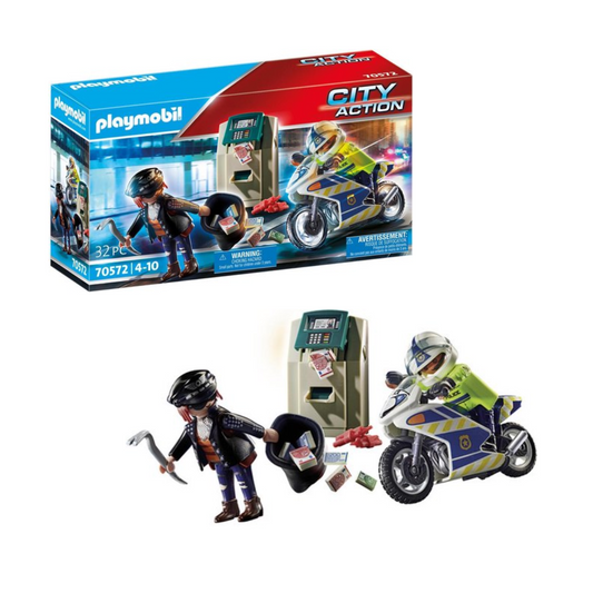 Moto de Policía Playmobil