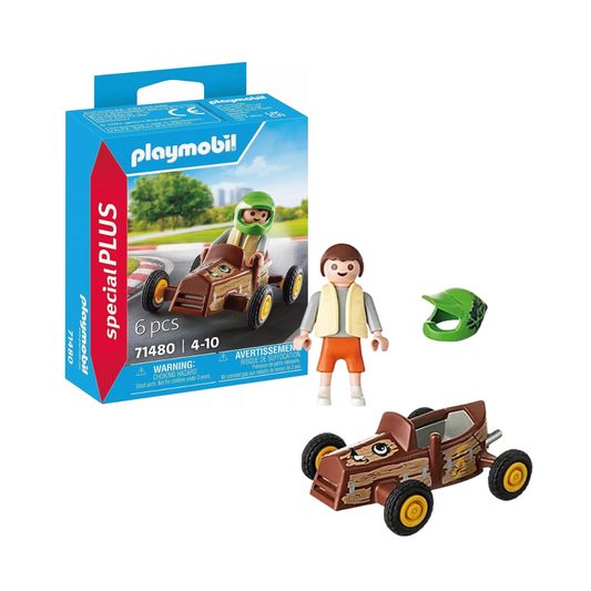 Playmobil Especial Plus Niño Con Karting