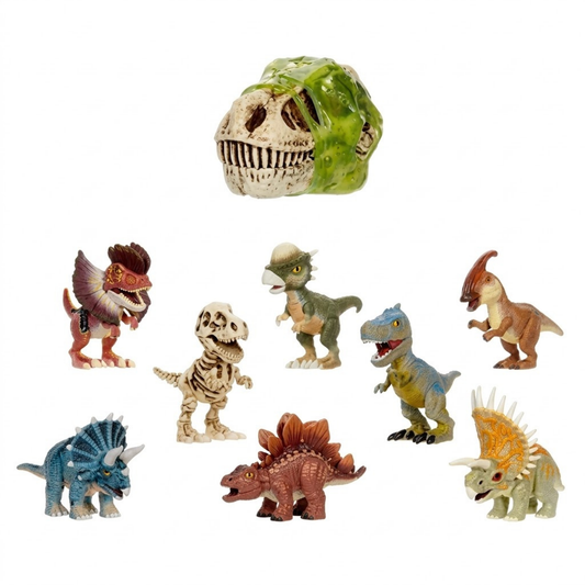 Grossmos Cráneo Sorpresa Dinosaurio - Figura Coleccionable 10 cm