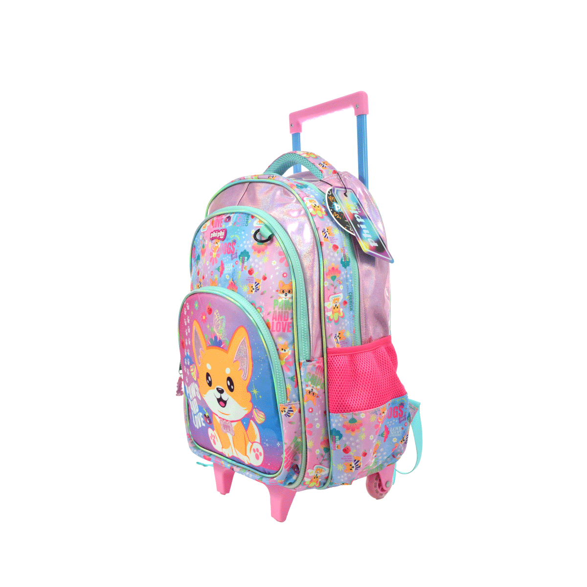 Mochila Con Carro Dog 18 Pulgadas Phi Phi Toys