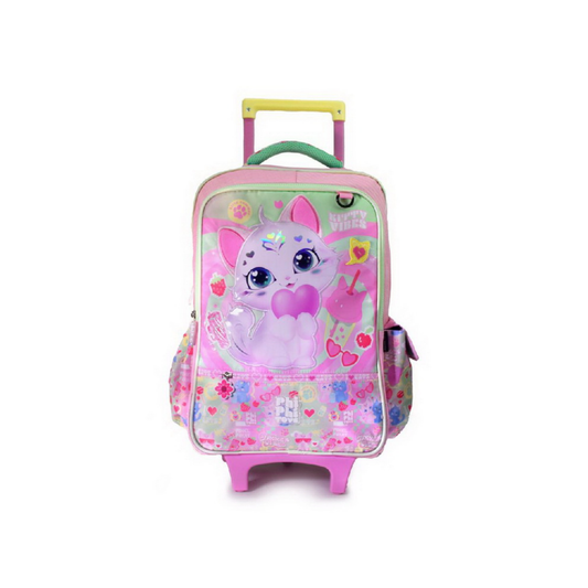 Mochila de Gatito con Carrito 18"