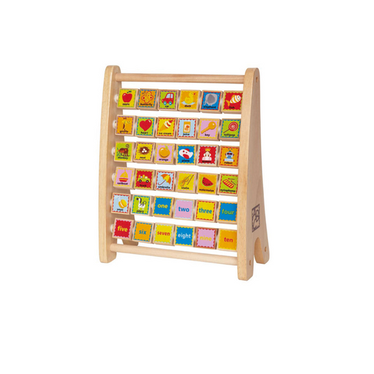 Juego Didáctico Ábaco Alfabético De Madera Hape Alparamis