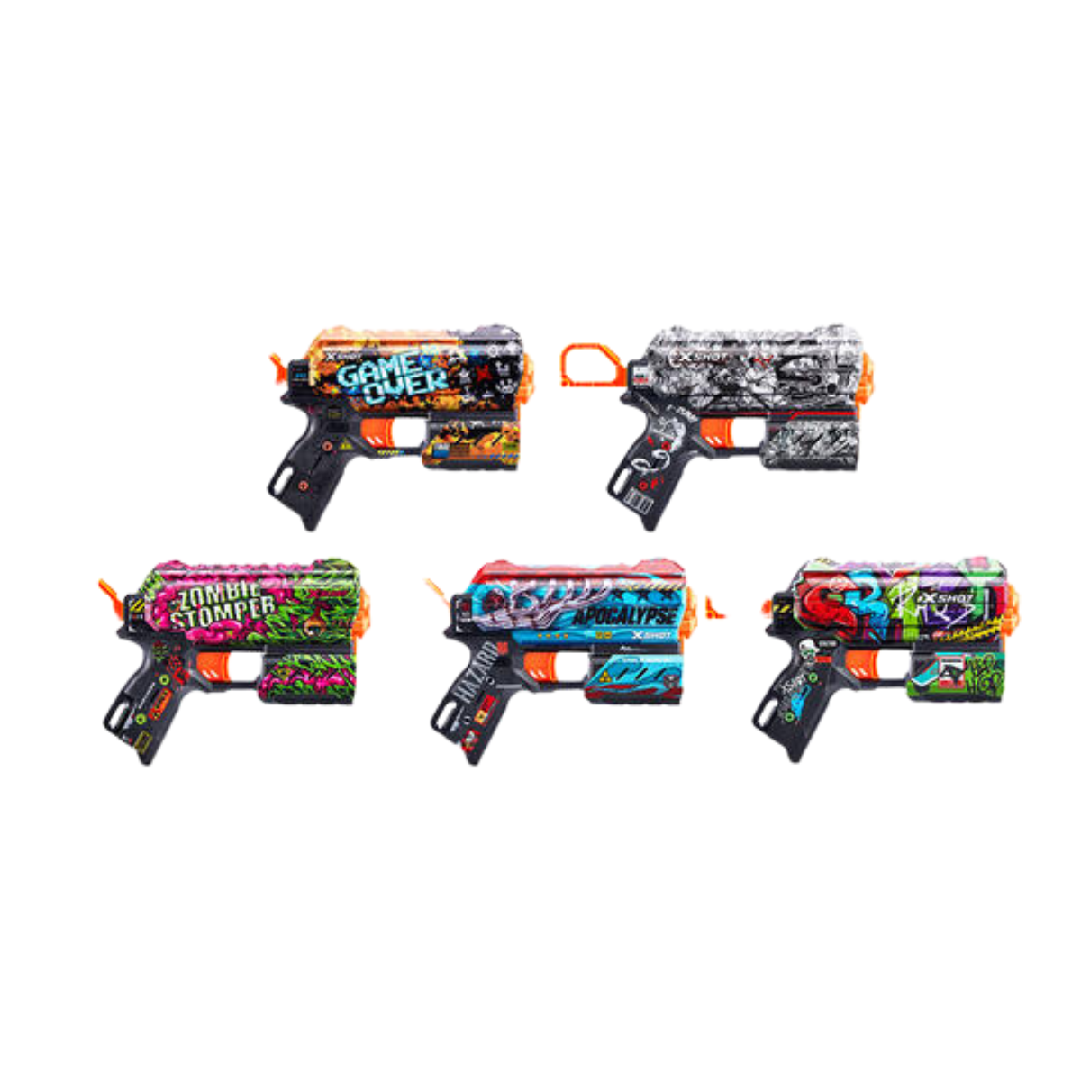 Pistola X-Shot 7298 Skins Flux Zuru